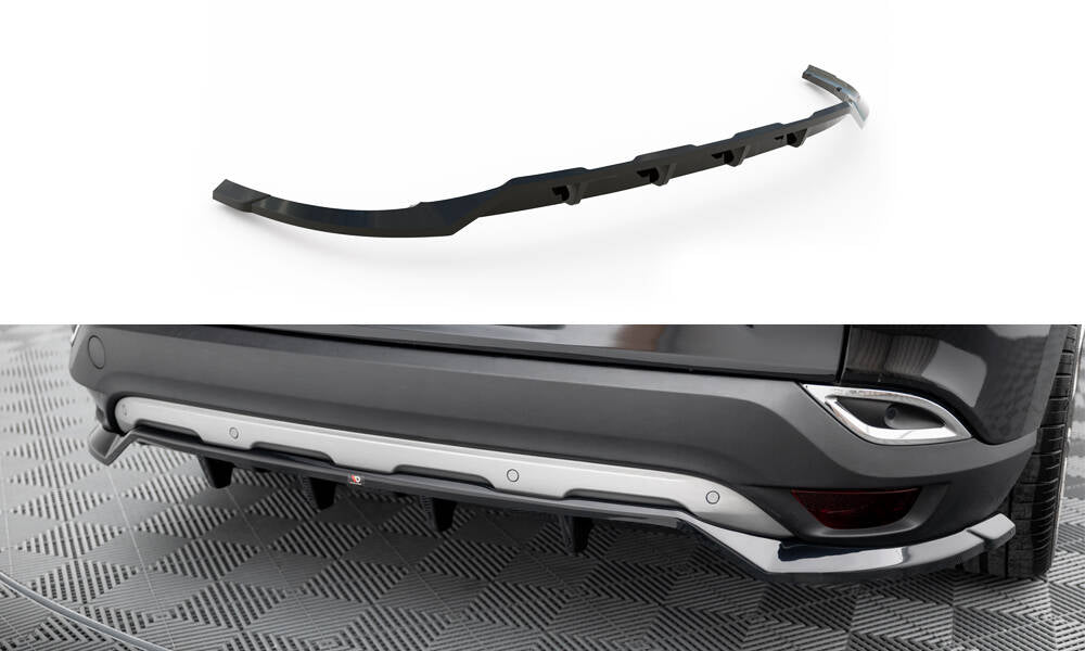 Mittlerer Cup Diffusor DTM Look Heck Ansatz für Renault Espace Mk5 schwarz Hochglanz