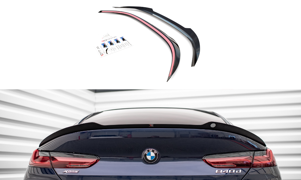 Spoiler CAP für BMW 8 Gran Coupe M-Paket G16 schwarz Hochglanz