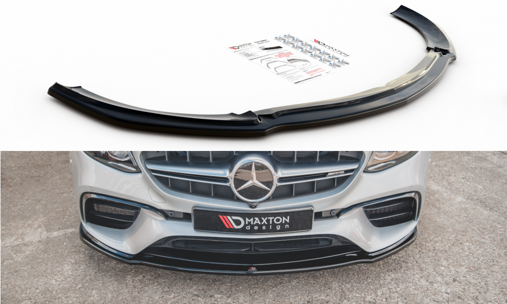 Front Ansatz V.2 für Mercedes-Benz E63 AMG Kombi/Limousine S213/W213 schwarz Hochglanz