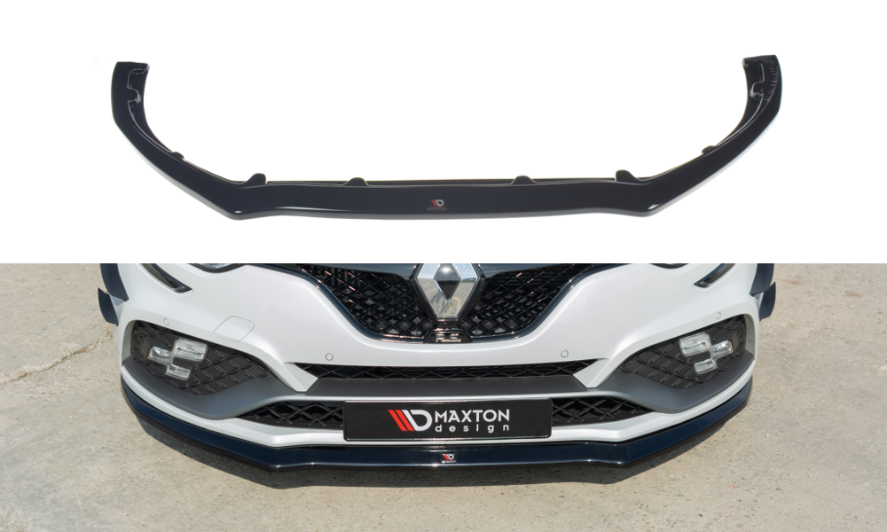 Front Ansatz V.2 für Renault Megane IV RS schwarz Hochglanz
