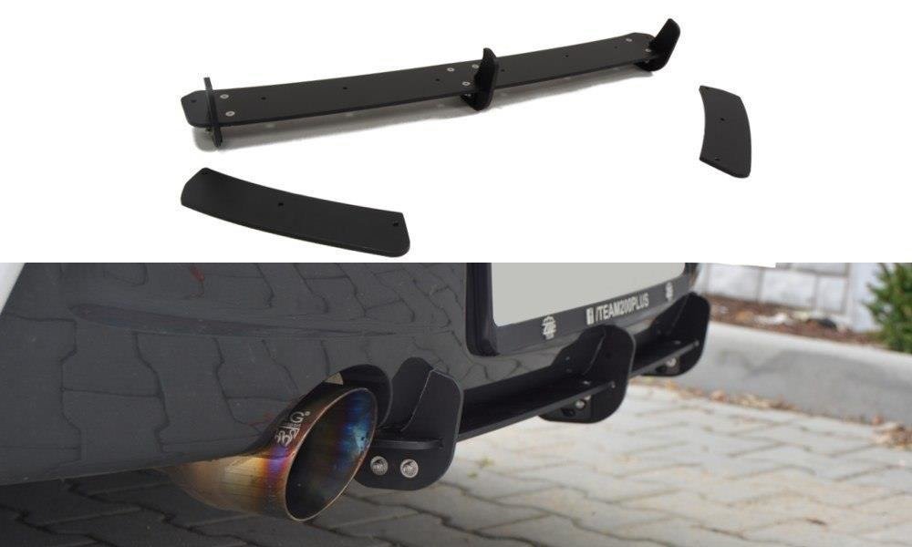 BMW 1er F20/F21 M-POWER Diffusor Heck Ansatz für Heckschürze für & Heck Ansatz Flaps Diffusor für (vor Facelift)