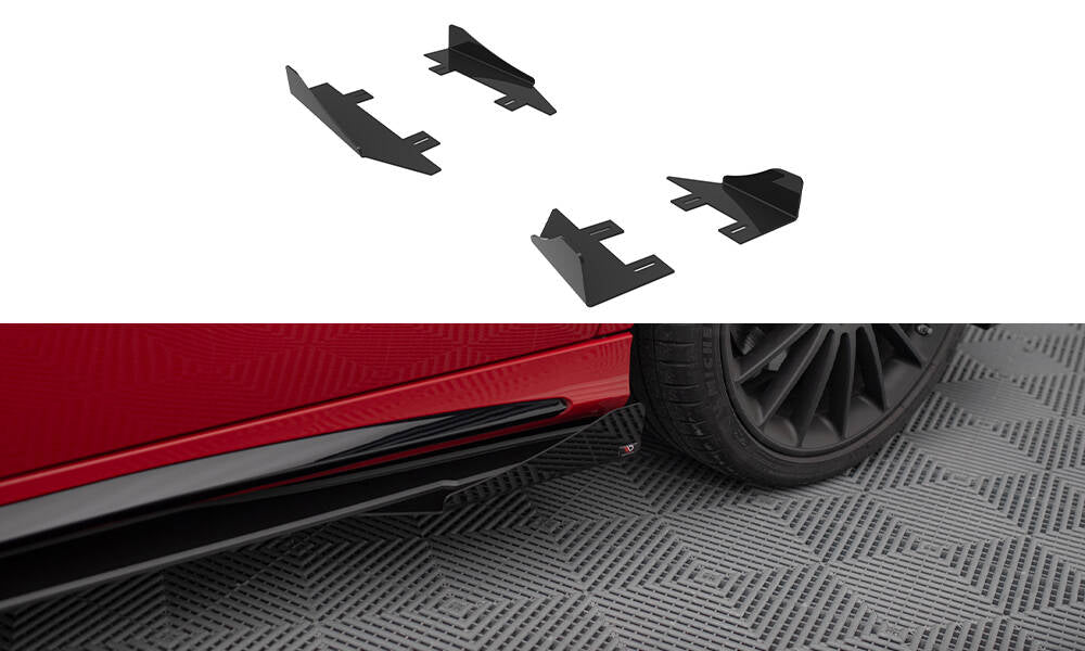 Side Flaps Mercedes-Benz A 45 AMG W176 Facelift schwarz Hochglanz