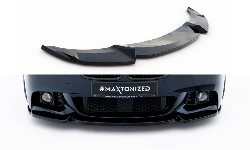 Front Ansatz V.3 für BMW 5er F10/F11 M-Paket schwarz Hochglanz