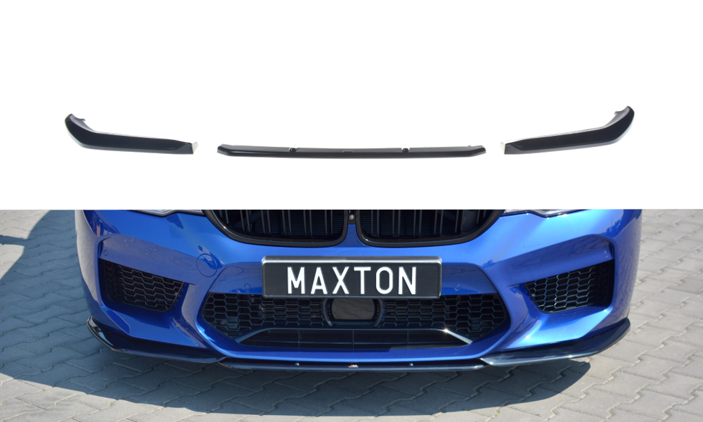 Front Ansatz V.2 für BMW M5 F90 schwarz Hochglanz