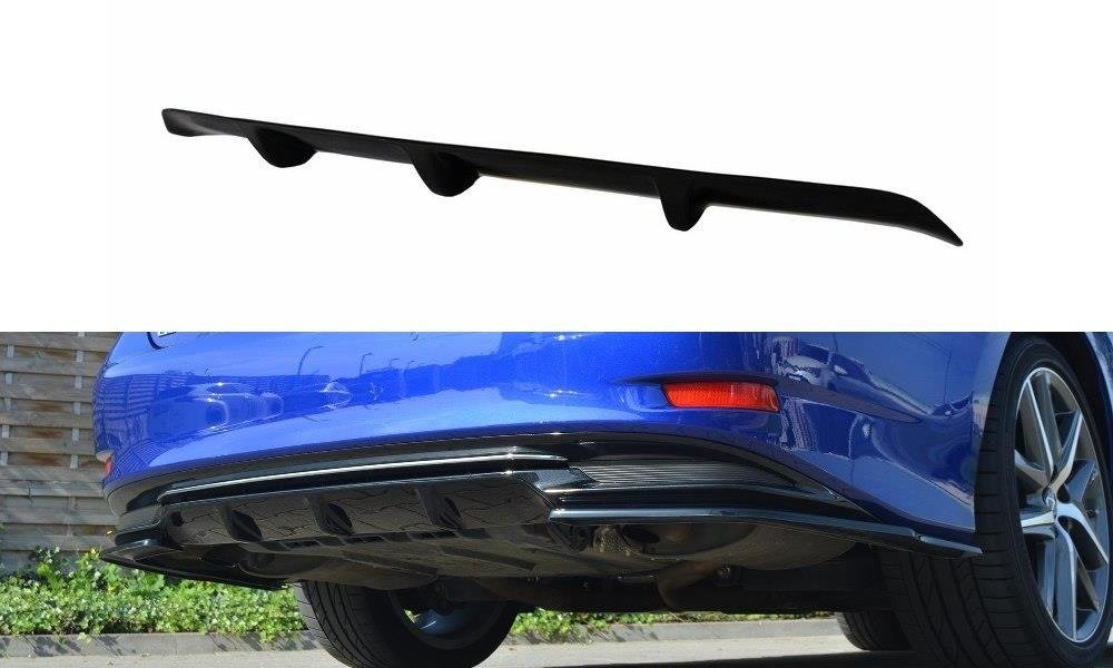 Diffusor Heck Ansatz für Lexus GS Mk4 Facelift H schwarz Hochglanz