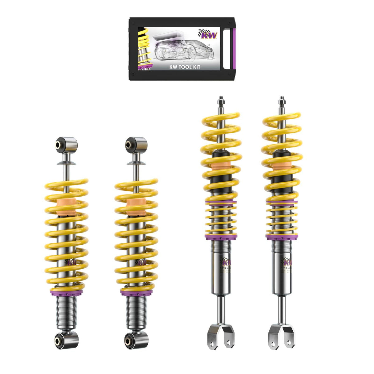 KW Gewindefahrwerk INOX V1 Audi RS4 B7 10210061 - gepfeffert.com