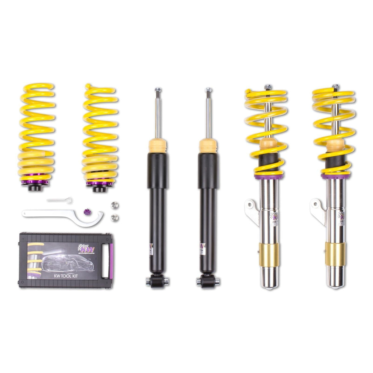 KW Gewindefahrwerk INOX V1 ohne DDC Audi A4 / A5 B9 Ø53mm - gepfeffert.com