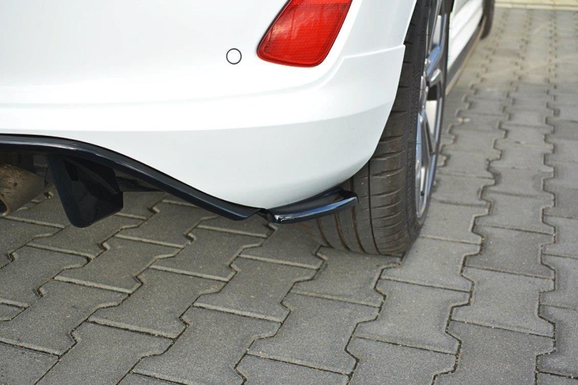 Heck Ansatz Flaps Diffusor V.1 für Ford Fiesta Mk8 ST-Line schwarz Hochglanz