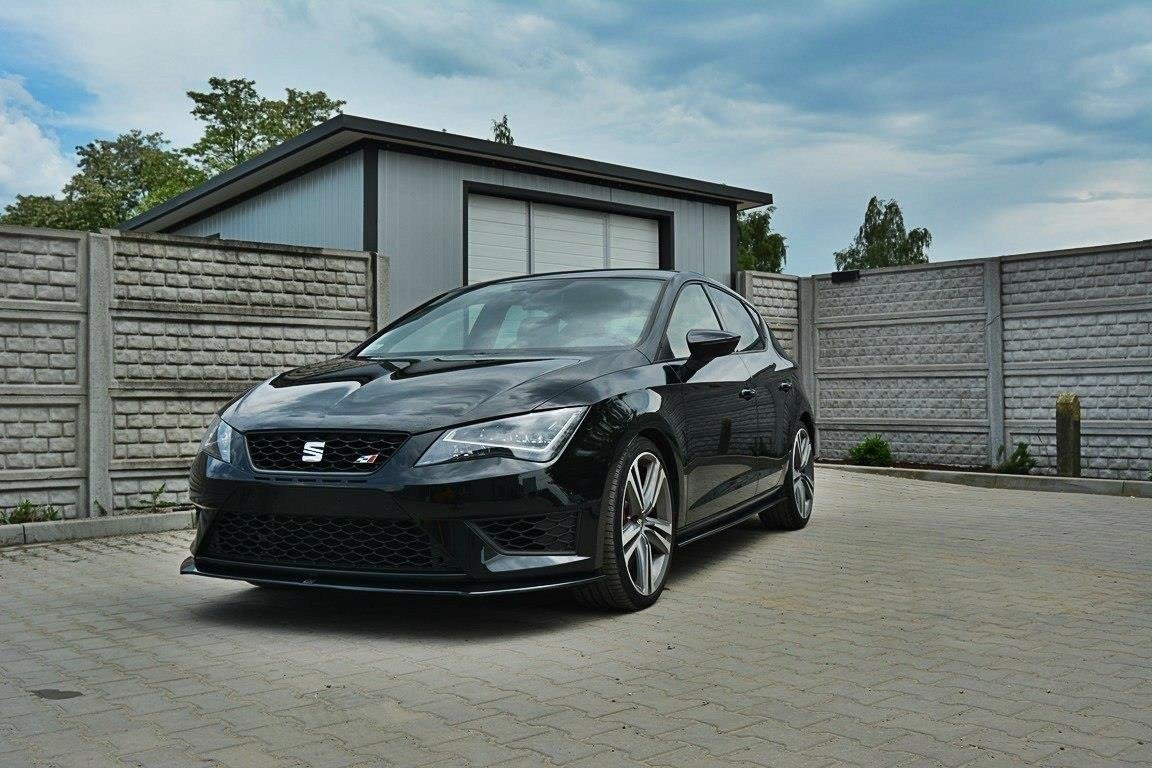 Front Ansatz für SEAT LEON III CUPRA / FR schwarz Hochglanz