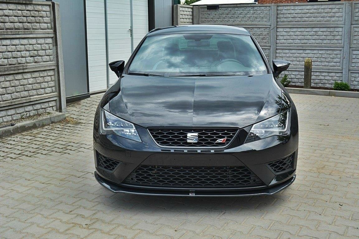 Front Ansatz für SEAT LEON III CUPRA / FR schwarz Hochglanz