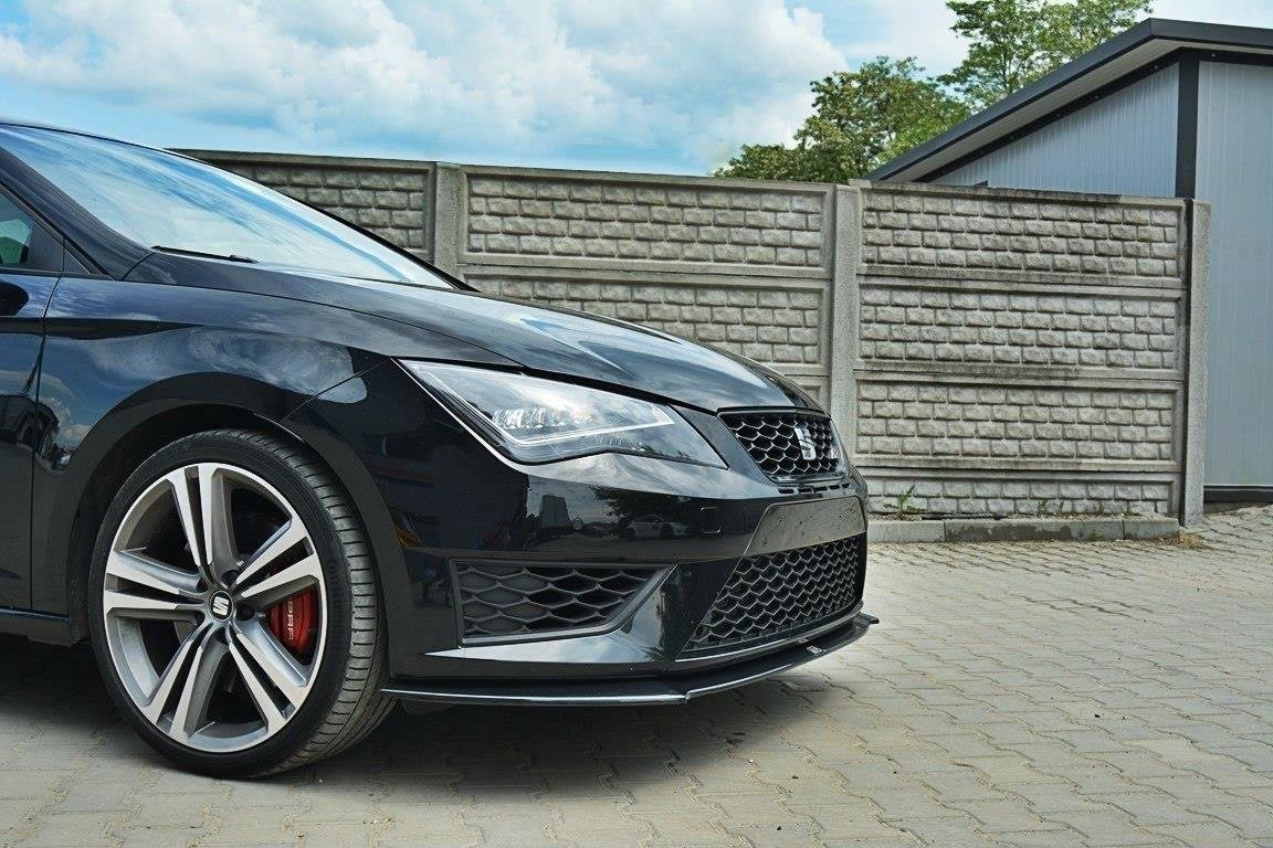 Front Ansatz für SEAT LEON III CUPRA / FR schwarz Hochglanz