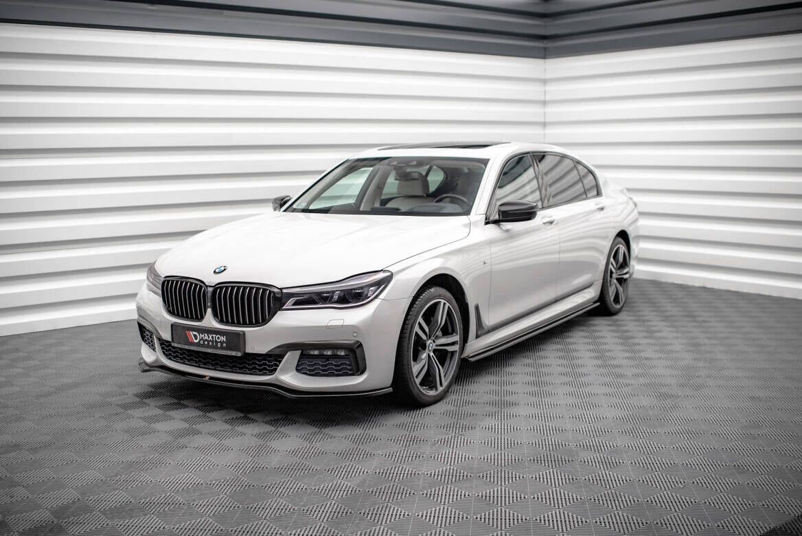 Seitenschweller Ansatz für V.1 für BMW 7 Lang M-Paket G12 schwarz Hochglanz
