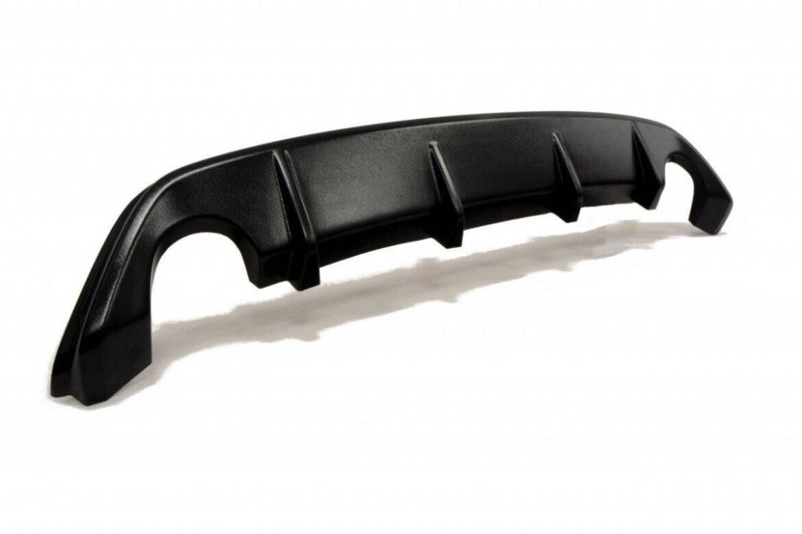 Diffusor Heck Ansatz für Ford Focus ST Mk2 schwarz Hochglanz