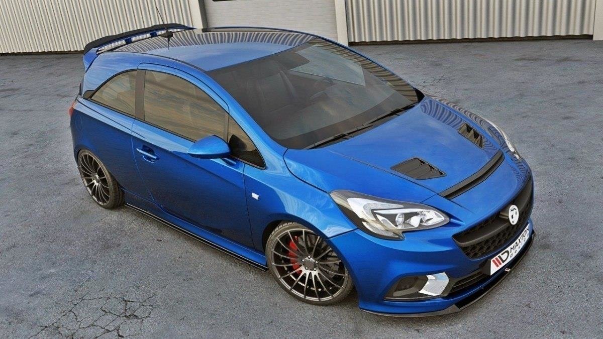 Front Ansatz für OPEL CORSA E OPC/VXR NÜRBURG schwarz Hochglanz
