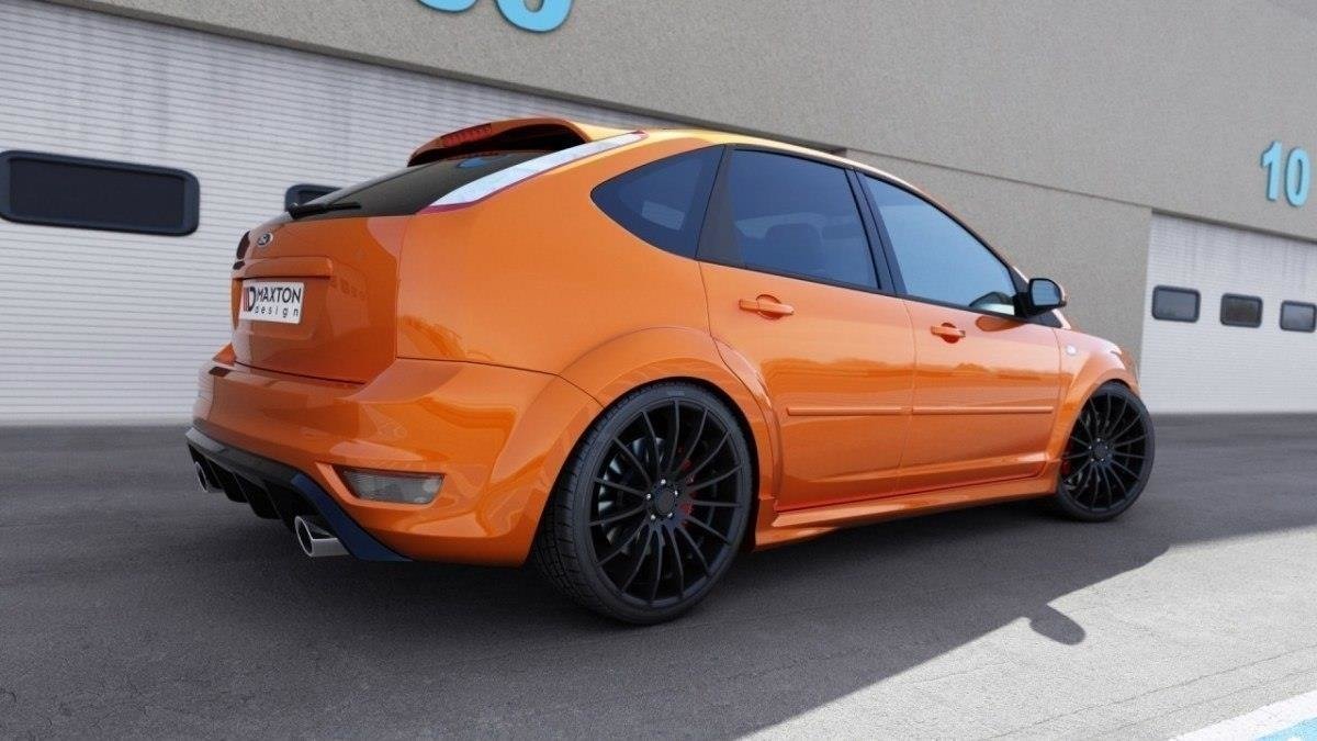 Diffusor Heck Ansatz für FORD FOCUS II ST FACELIFT Carbon Look