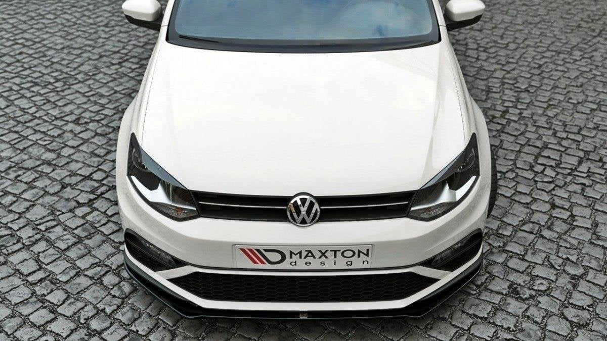 Front Ansatz V.2 für VW Polo GTI Mk5 Facelift schwarz Hochglanz