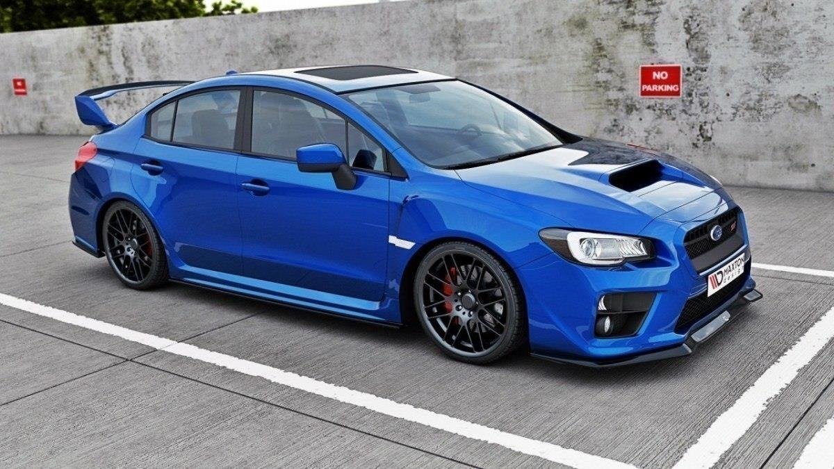 Seitenschweller Ansatz für V.1 für SUBARU WRX STI schwarz Hochglanz