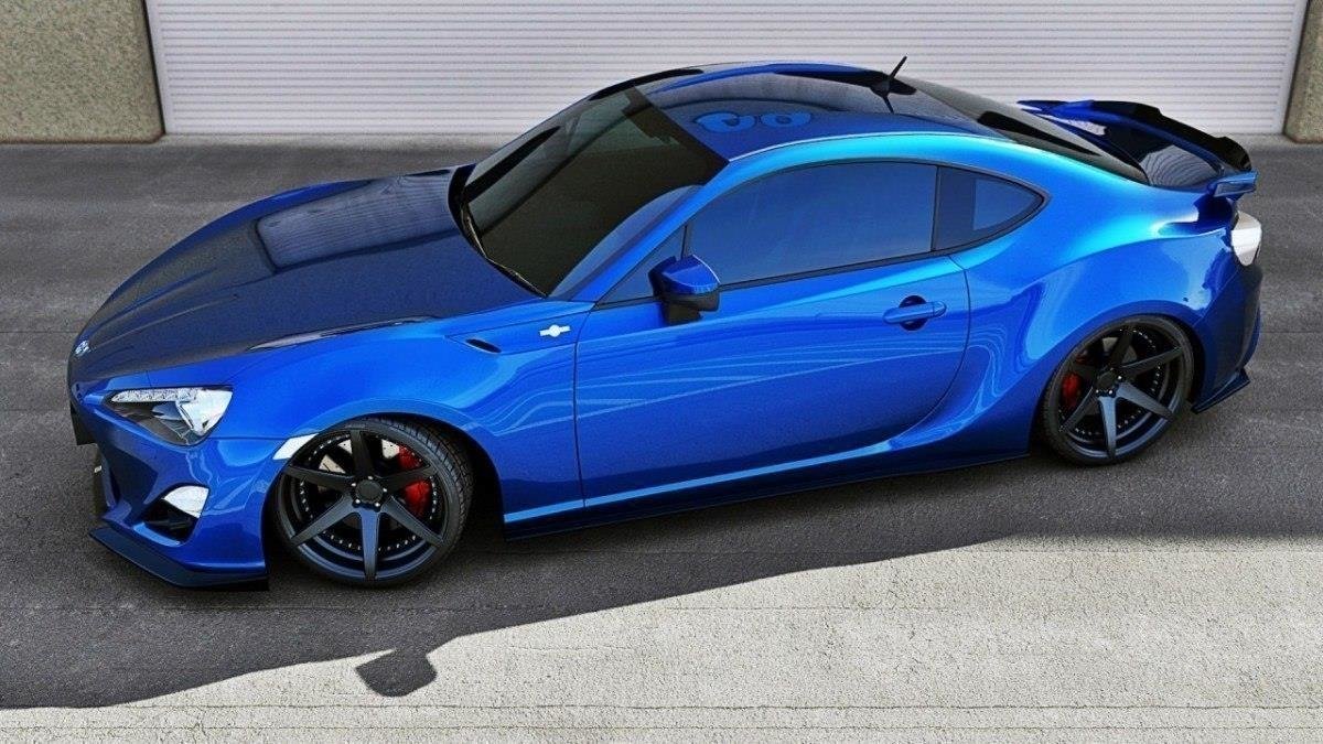 Spoiler CAP für Subaru BRZ Mk1 / Mk1 Facelift / Toyota GT86 Mk1 / Mk1 Facelift schwarz Hochglanz