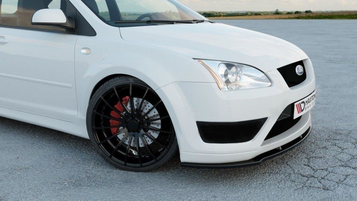 Front Ansatz V.1 für Ford Focus ST Mk2 schwarz Hochglanz