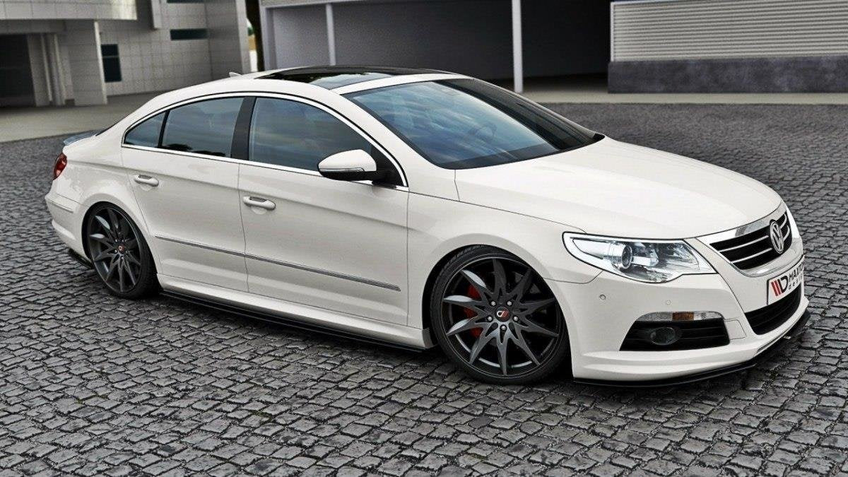 Front Ansatz für VW Passat CC R36 RLINE (vor Facelift) schwarz Hochglanz