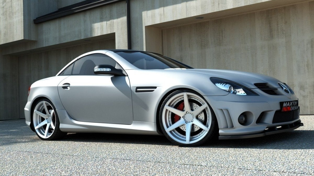 Front Ansatz für MERCEDES SLK R171 (FÜR ME-SLK-R171-AMG204-F1) schwarz Hochglanz