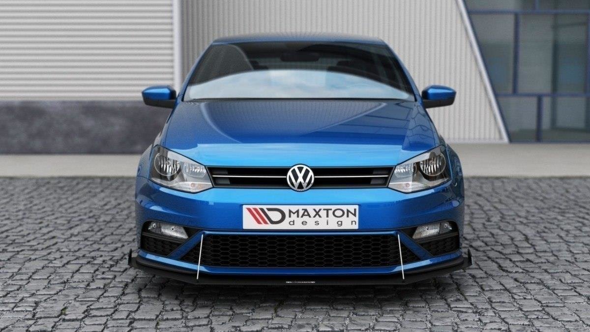 Racing Front Ansatz für (Mit Flügeln) VW Polo GTI Mk5 Facelift