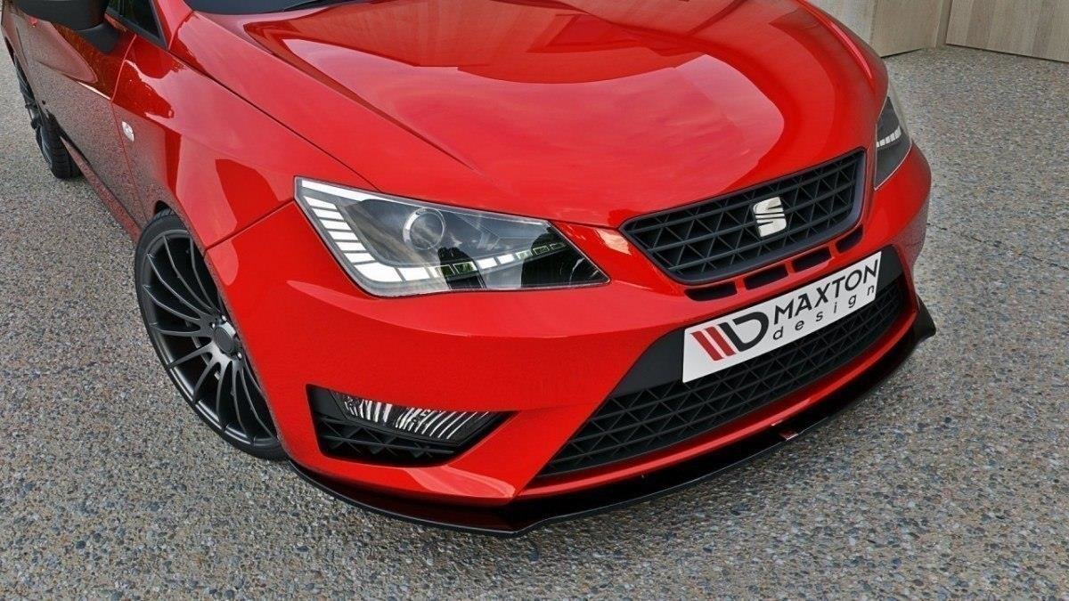 Front Ansatz für SEAT IBIZA IV CUPRA (6J) Facelift schwarz Hochglanz