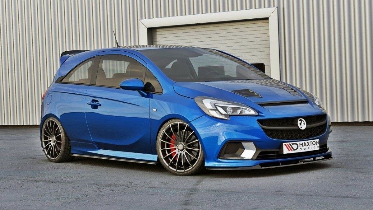 Seitenschweller Ansatz für OPEL CORSA E OPC/VXR schwarz Hochglanz