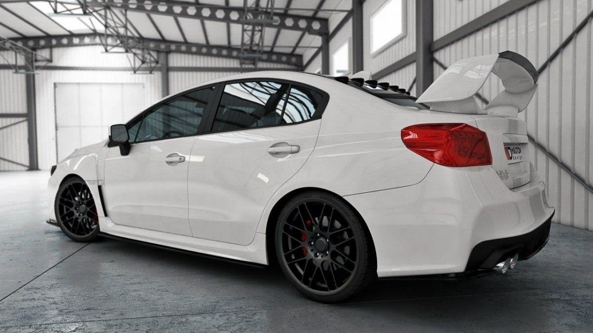 Seitenschweller Ansatz für V.1 für SUBARU WRX STI schwarz Hochglanz