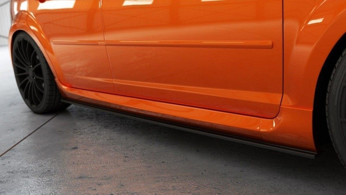 Seitenschweller Ansatz für Ford Focus ST Mk2 FL schwarz matt