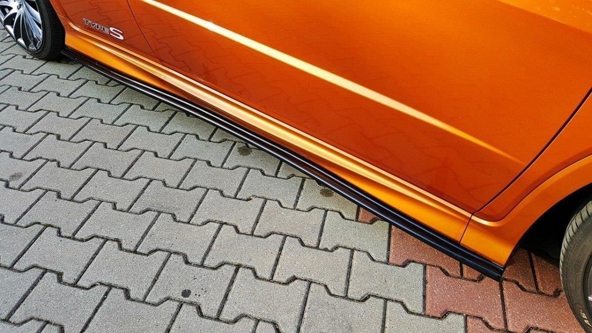 Seitenschweller Ansatz für HONDA CIVIC VIII TYPE S/R schwarz Hochglanz