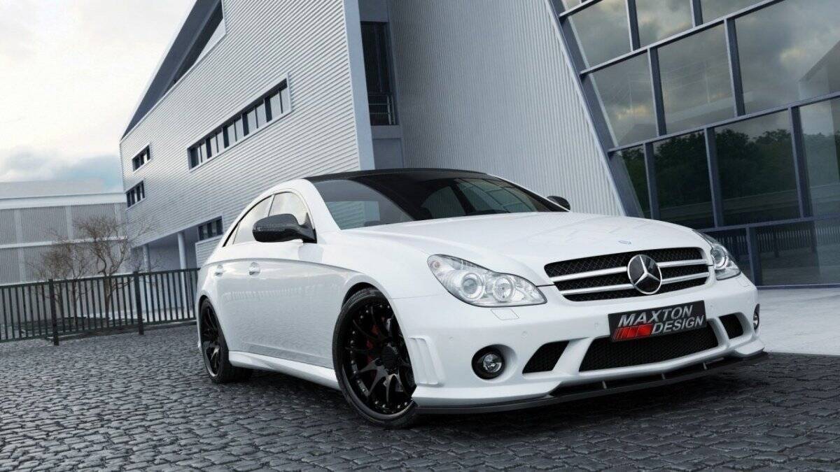 Front Stoßstange Mercedes-Benz CLS C219 schwarz Hochglanz
