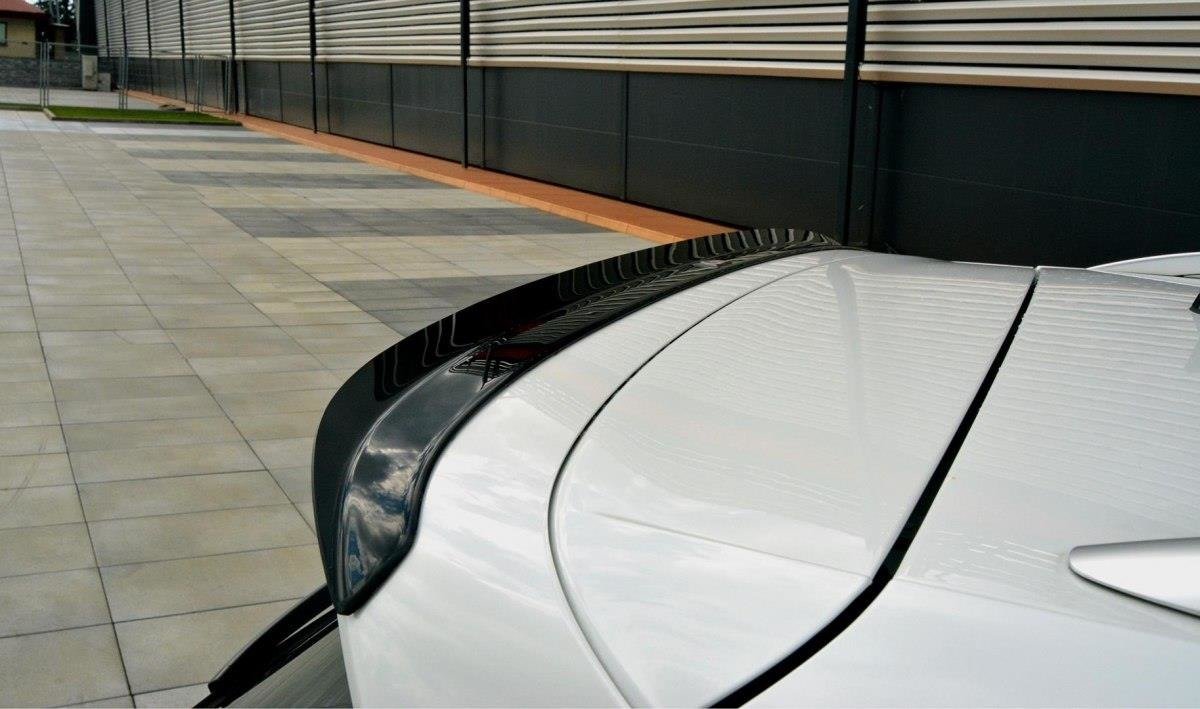 Spoiler CAP für Vw Tiguan Mk2 R-Line schwarz Hochglanz