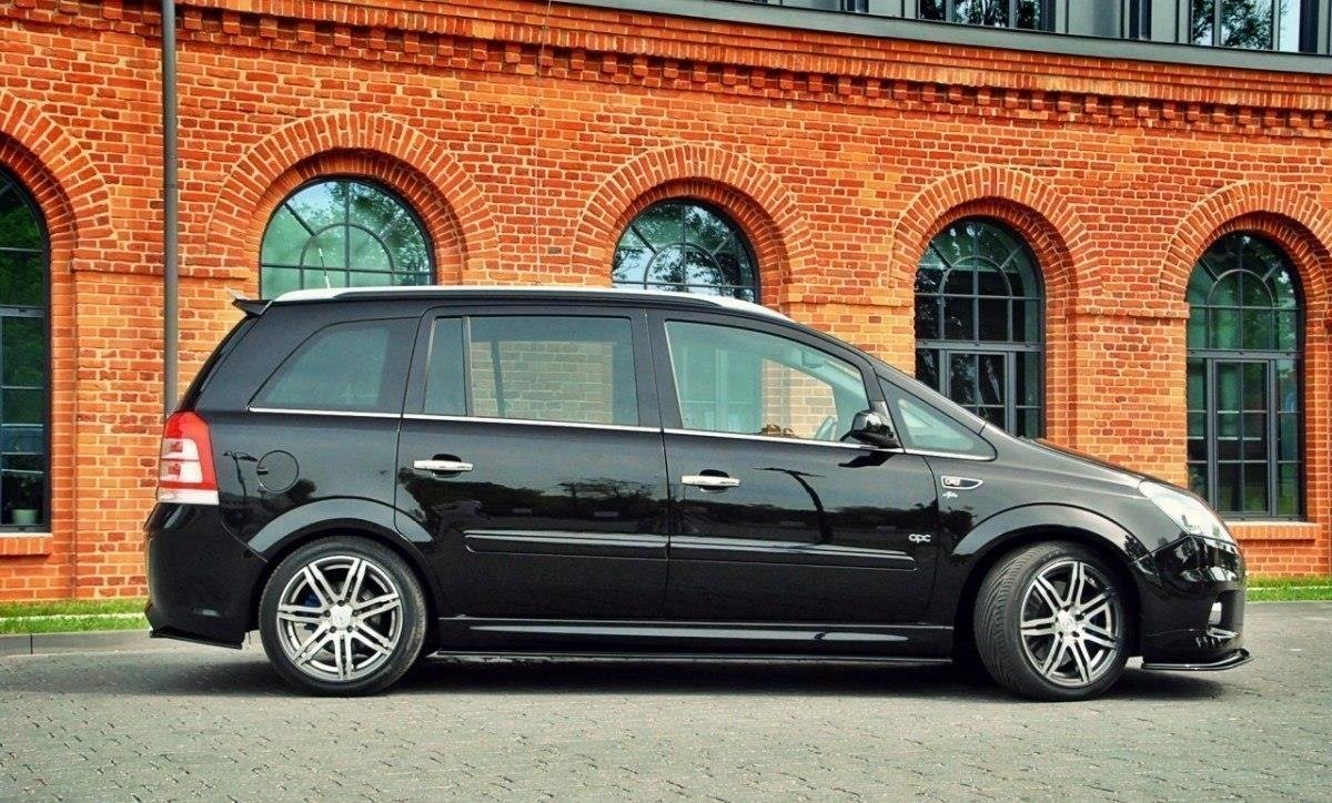 Seitenschweller Ansatz für OPEL ZAFIRA B OPC Carbon Look