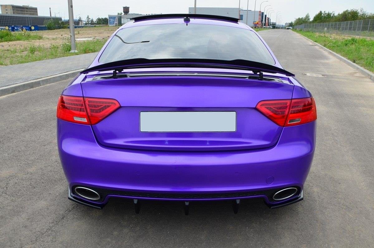 Spoiler CAP für Audi RS5 Mk1 8T Facelift schwarz Hochglanz