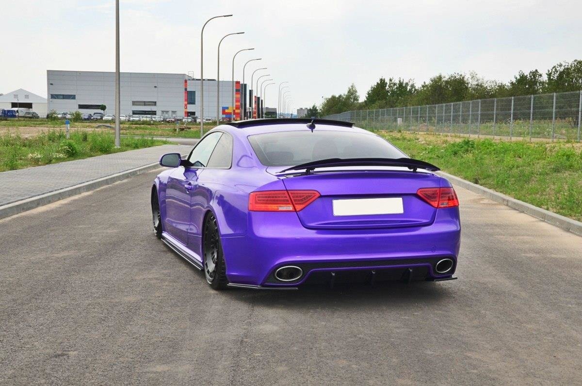 Spoiler CAP für Audi RS5 Mk1 8T Facelift schwarz Hochglanz