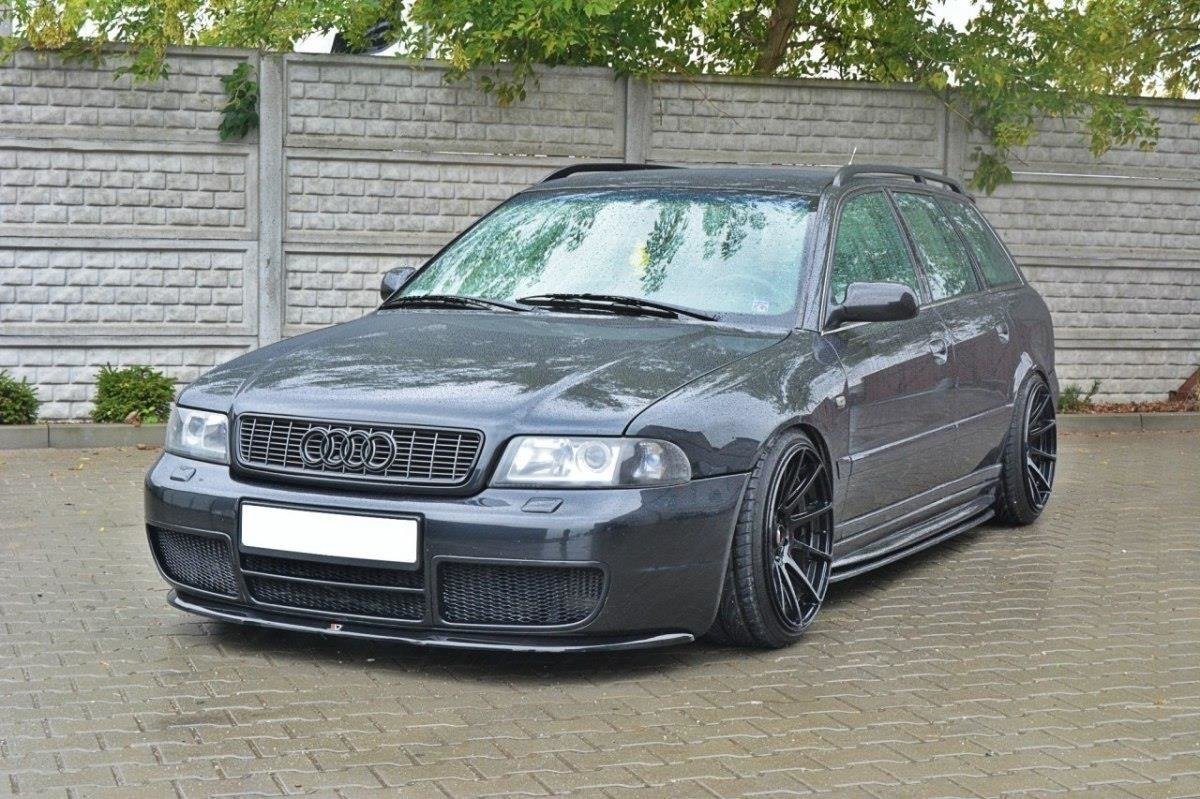 Front Ansatz für AUDI S4 B5 schwarz Hochglanz