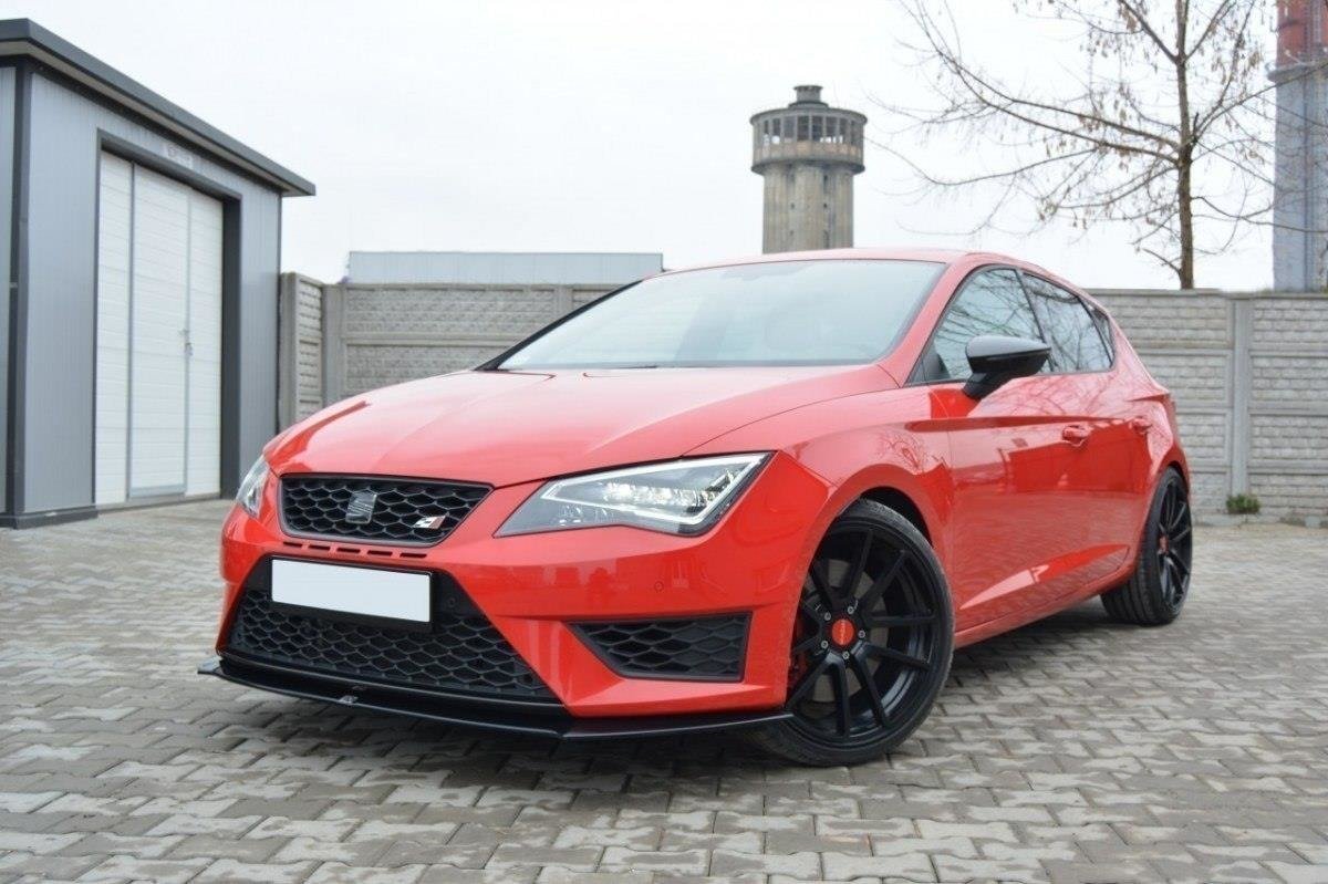 Front Ansatz für SEAT LEON III CUPRA / FR schwarz Hochglanz