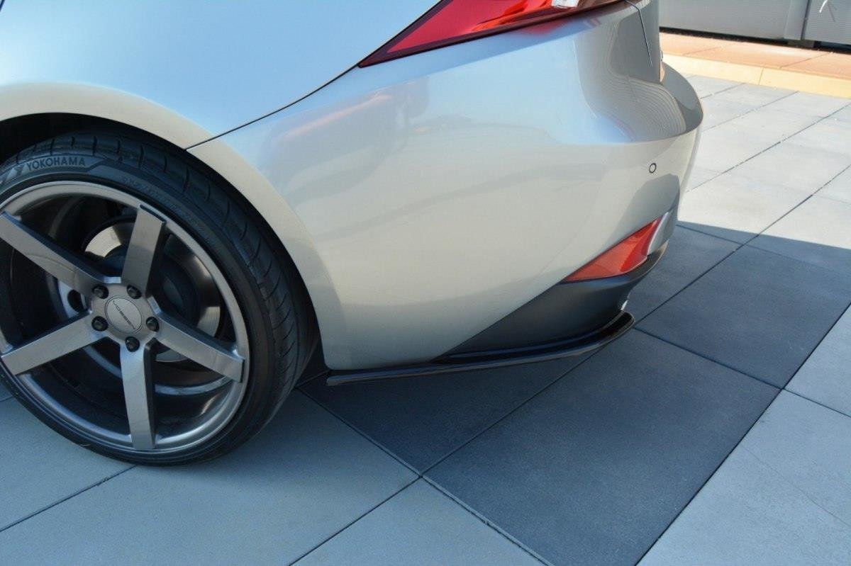 Heck Ansatz Flaps Diffusor für Lexus IS Mk3 T schwarz Hochglanz