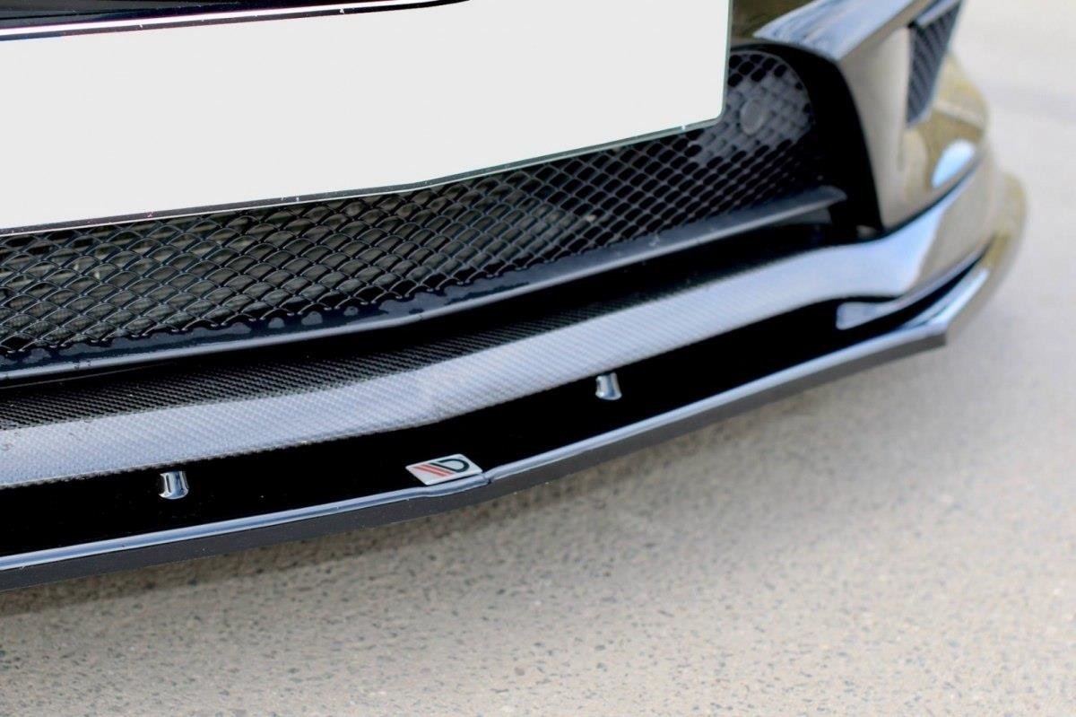 Front Ansatz für v.2 MERCEDES CLA 45 AMG C117 (vor Facelift) schwarz Hochglanz