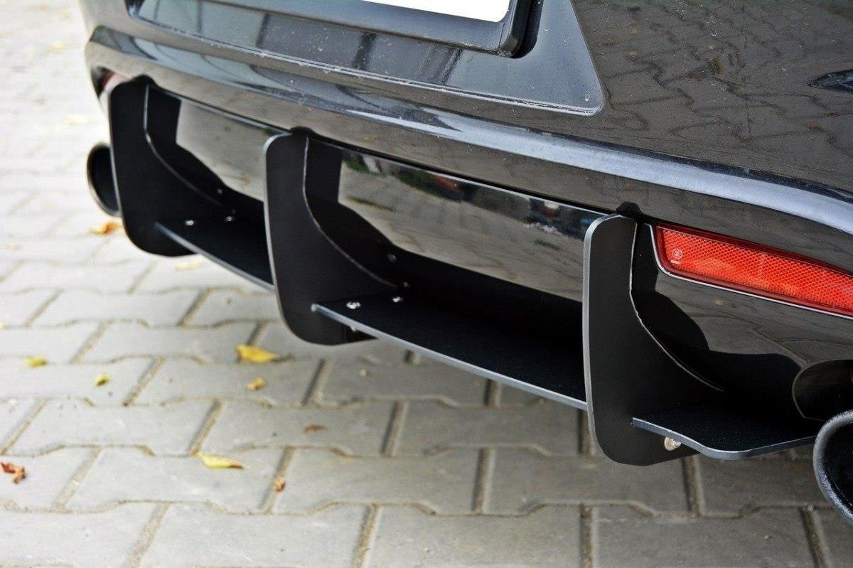 VW SCIROCCO R Diffusor Heck Ansatz für Heckschürze für & Heck Ansatz Flaps Diffusor für