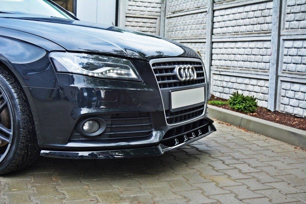 Front Diffuser V.1 Audi A4 Limousine / Avant B8 schwarz Hochglanz