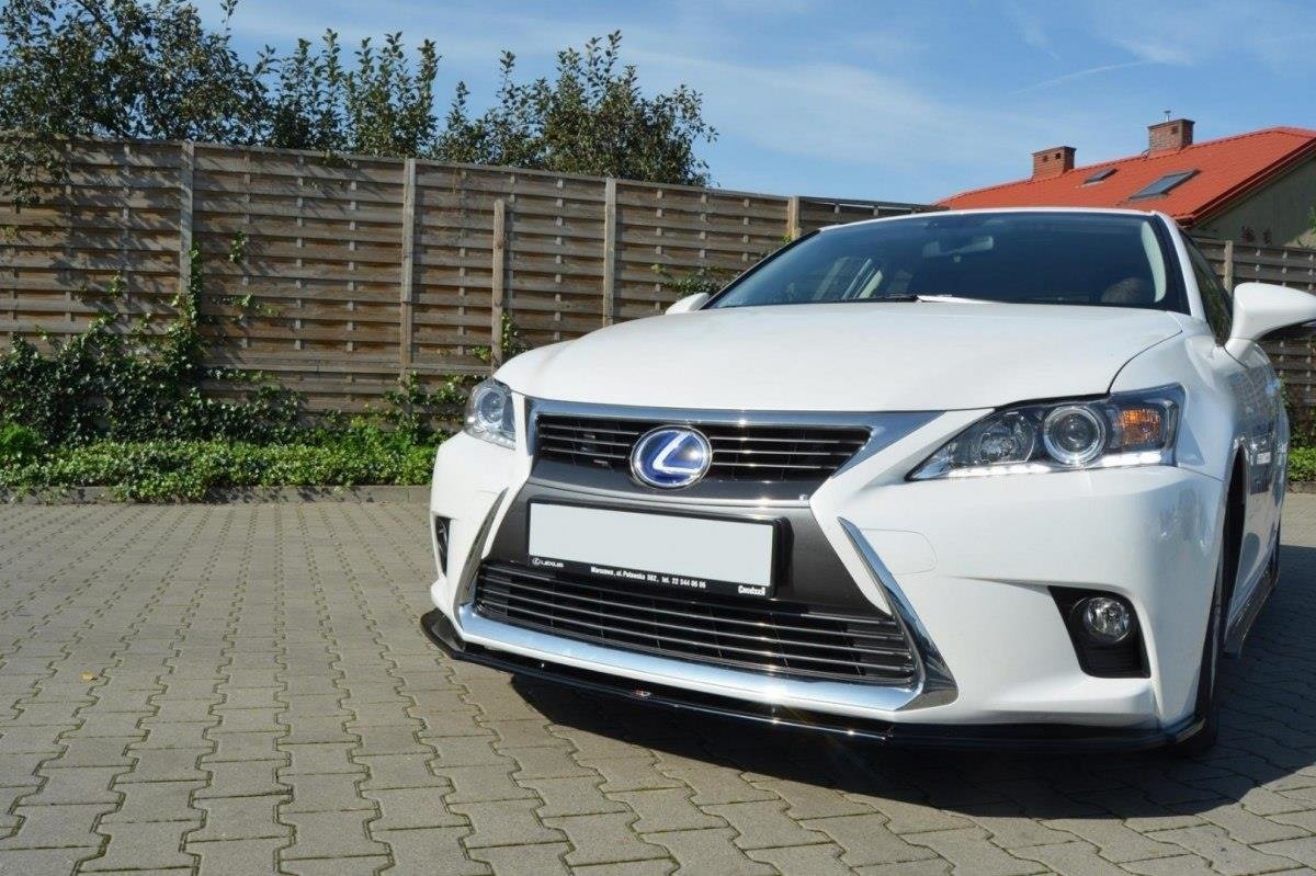 Front Ansatz V.1 für Lexus CT Mk1 Facelift schwarz Hochglanz