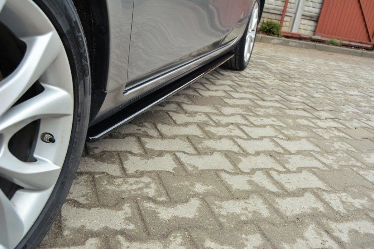 Seitenschweller Ansatz für MAZDA 3 MK2 SPORT (vor Facelift) schwarz Hochglanz