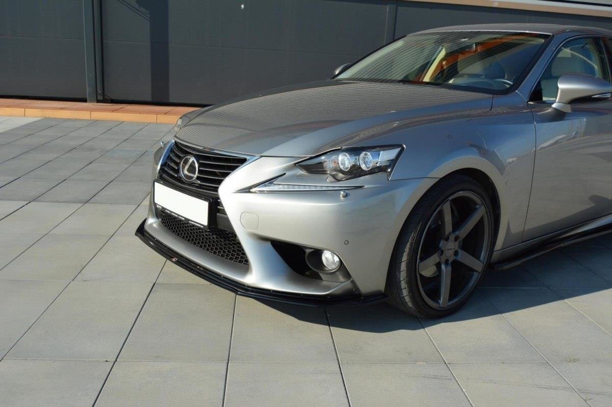 Front Ansatz V.1 für Lexus IS Mk3 schwarz Hochglanz