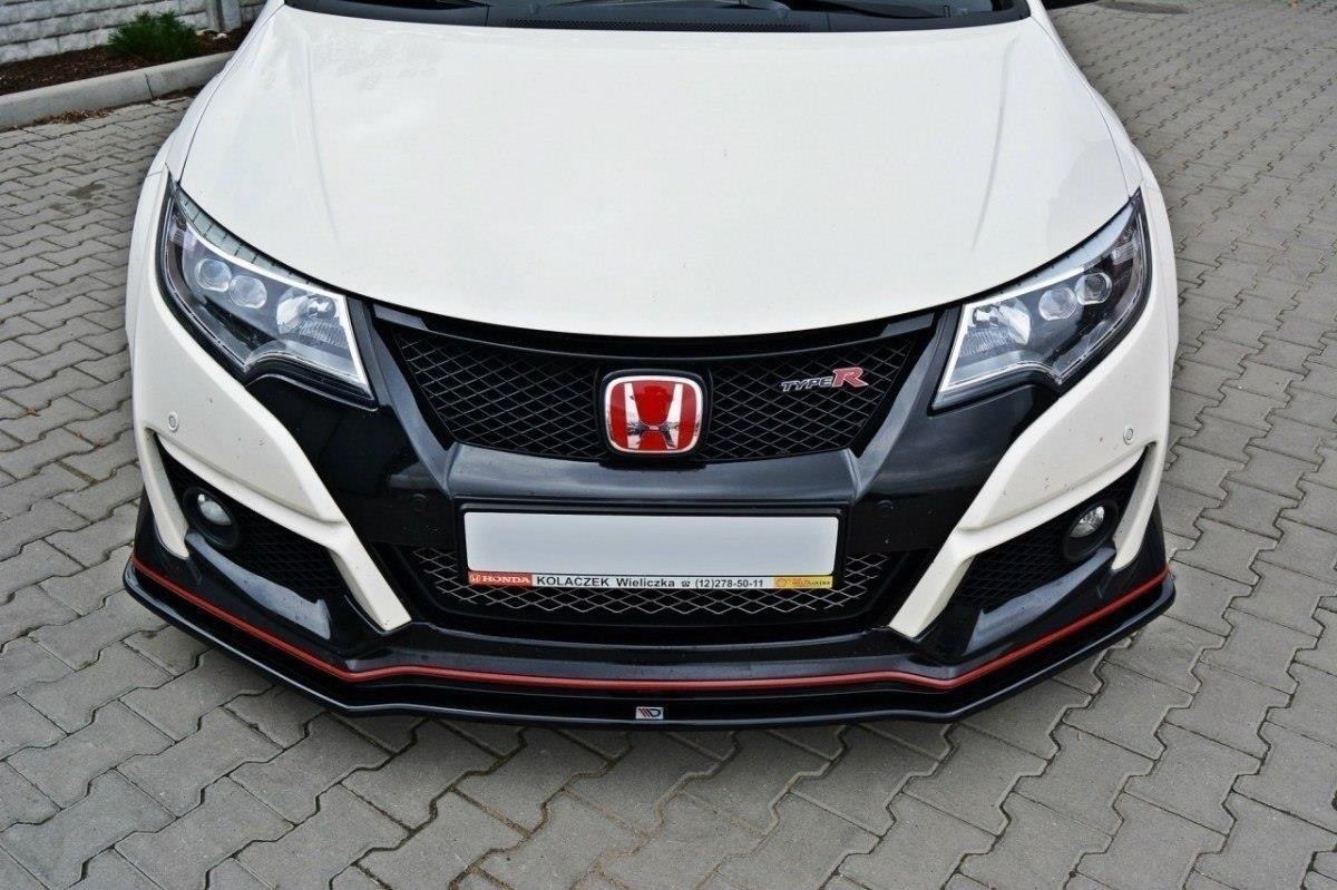 Front Ansatz für v.1 HONDA CIVIC IX TYPE R schwarz Hochglanz