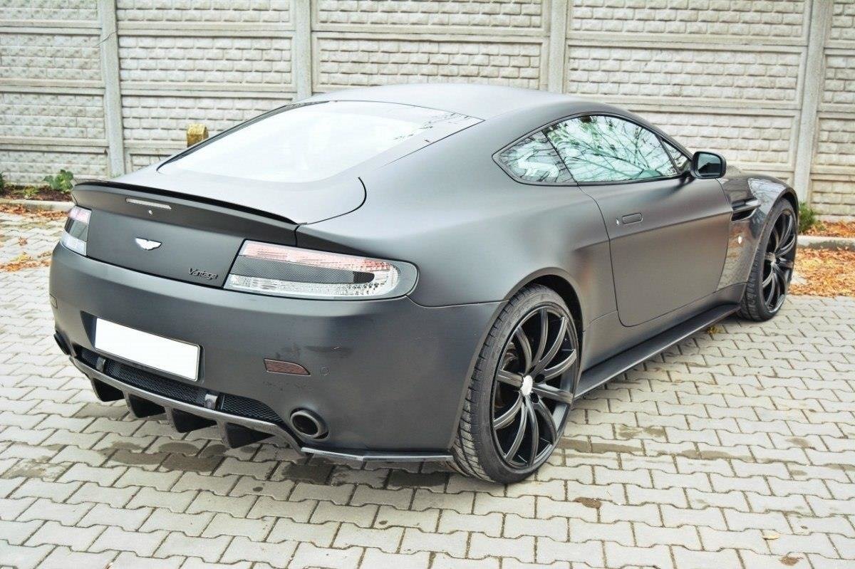 Heck Ansatz Flaps Diffusor für ASTON MARTIN V8 VANTAGE schwarz matt