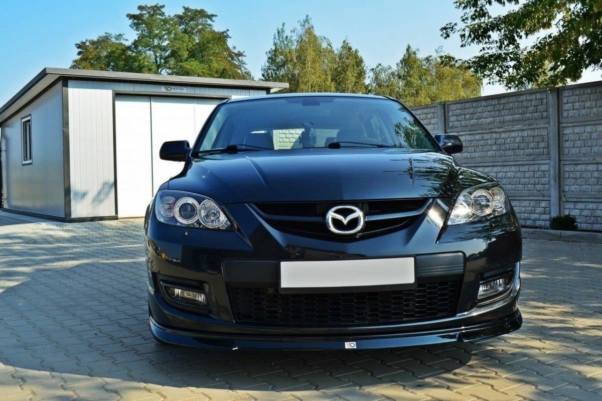 Front Ansatz für MAZDA 3 MPS MK1 (vor Facelift) schwarz Hochglanz