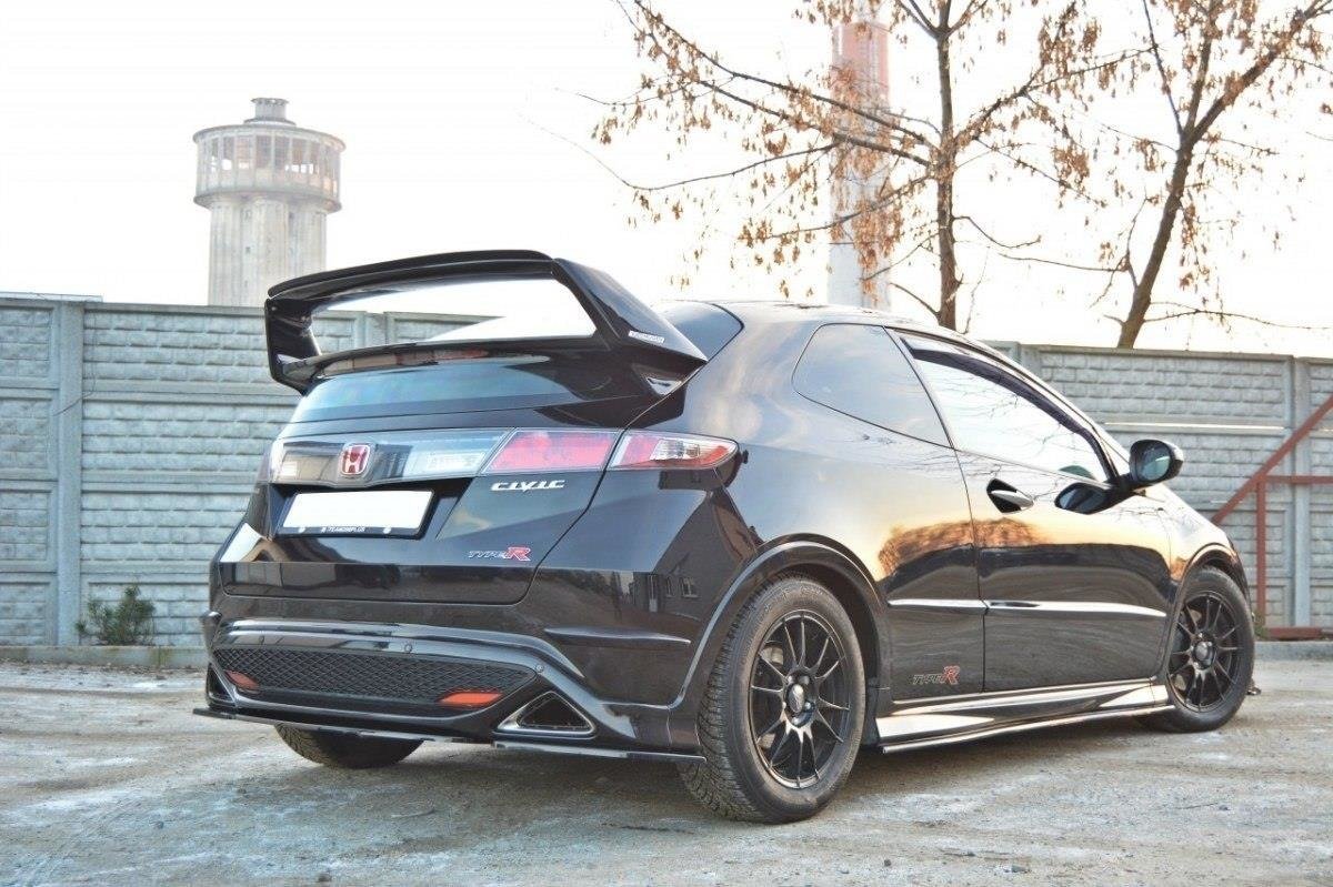 Spoiler CAP für Honda Civic VIII Type-R Mugen schwarz Hochglanz