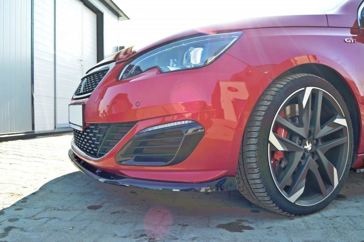 Front Ansatz für v.2 PEUGEOT 308 II GTI schwarz Hochglanz